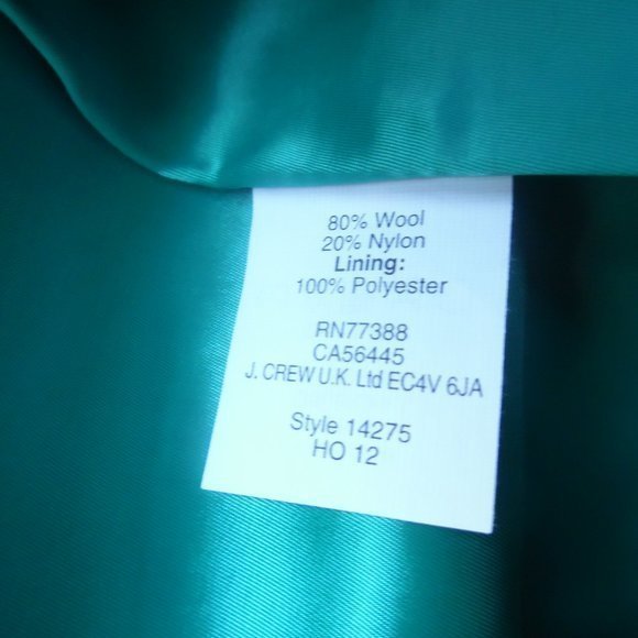 J Crew Bright Kelly Green Emerald Classic Mini Work Casual Wool Skirt 14275 Smal - Picture 7 of 7